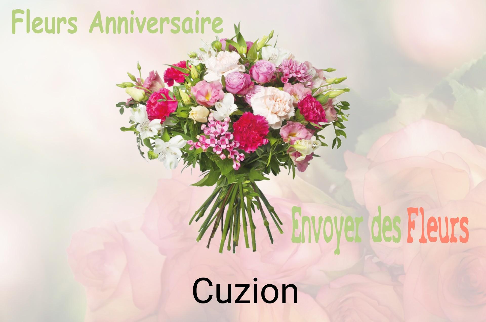 Bouquet de fleurs d’anniversaire livré à Cuzion